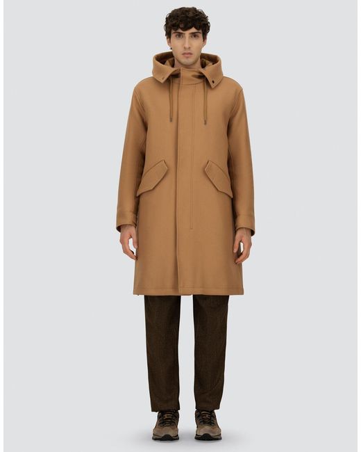 Herno Natural Easy Wool Long Parka for men