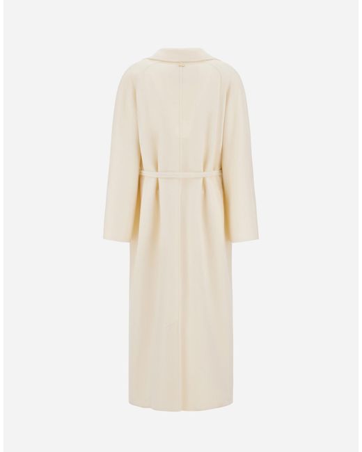 Herno White Belted Coat