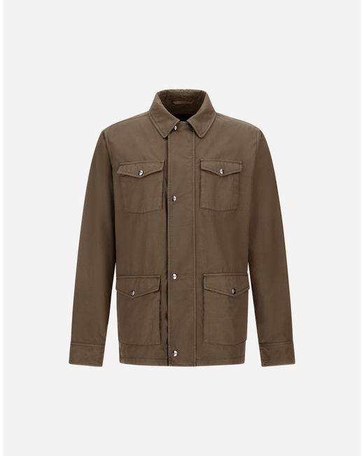 Herno Brown Tigri Field Jacket for men