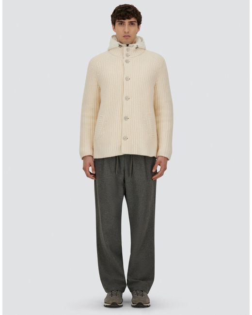 Herno White Cardigan for men