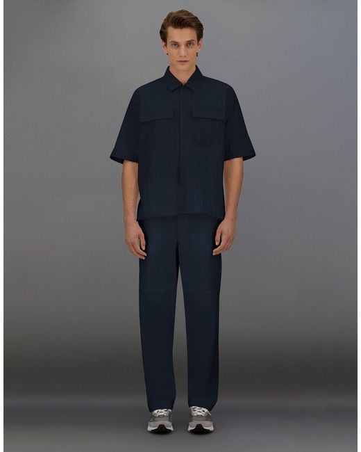 Herno Blue Laminar Trousers