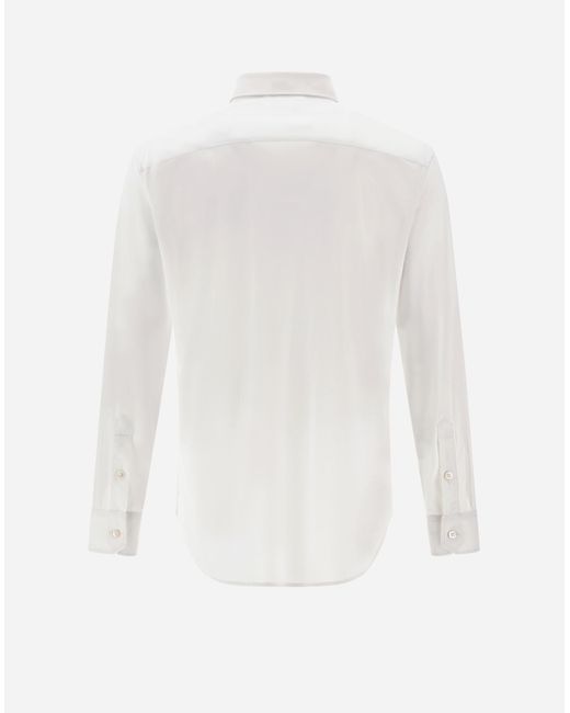 Herno White Spring Ultralight Scuba Shirt