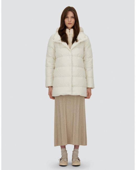 Herno White A-Shape Jacket
