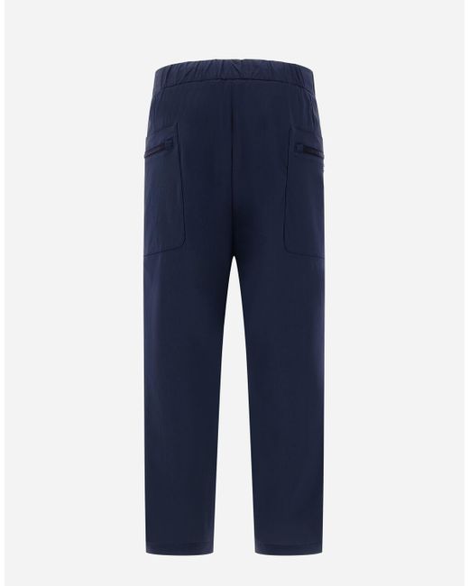 Herno Blue Globe Trousers In Eco Everyday