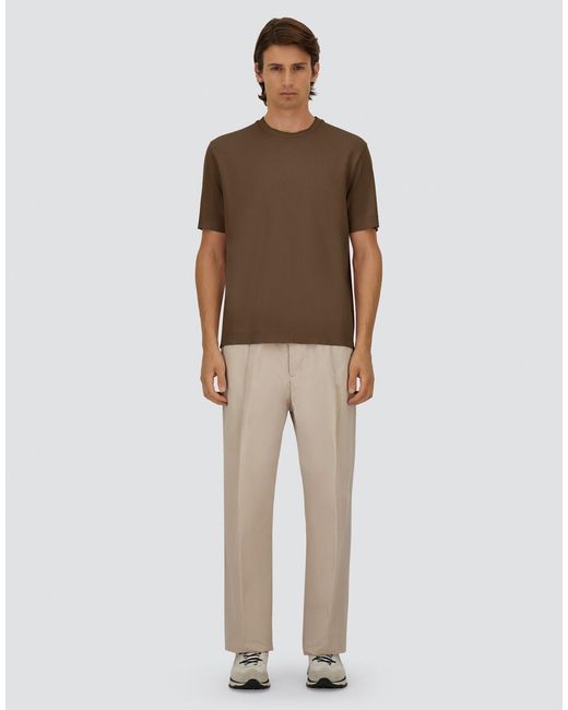 Herno Green Jersey Knit Effect T-Shirt for men