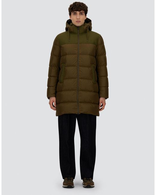 Herno Green Long Jacket for men