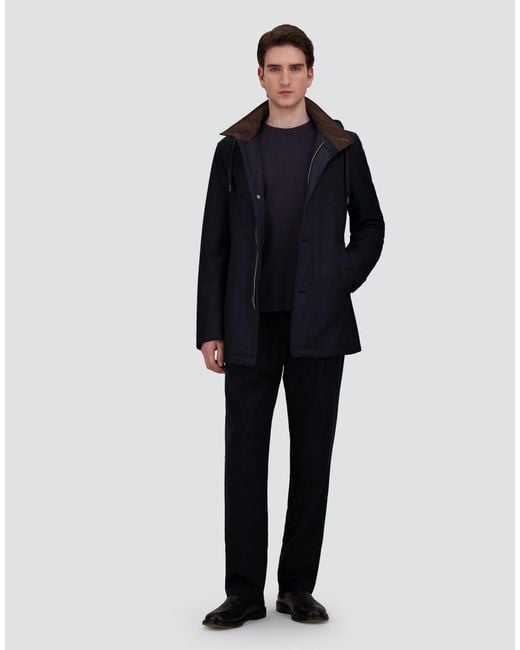 Herno Blue Short Parka for men