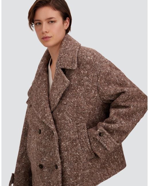Herno Brown Baby Alpaca And Wool-Blend Peacoat