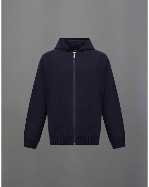 Herno Blue Laminar Hoodie
