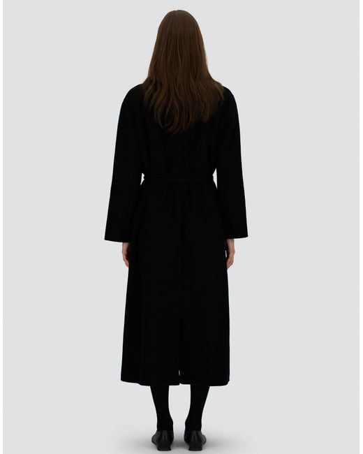 Herno Black Belted Coat