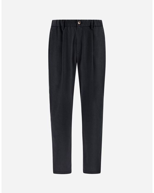 Herno Blue Trousers for men