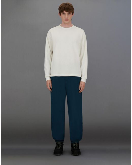 Herno Gray Laminar Waffle Jersey Sweatshirt