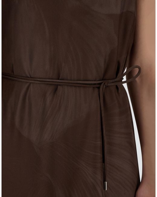 Herno Brown Resort Dress