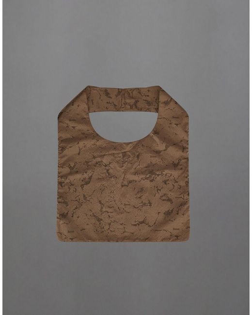 Herno Gray Laminar Bag In Water Jacquard
