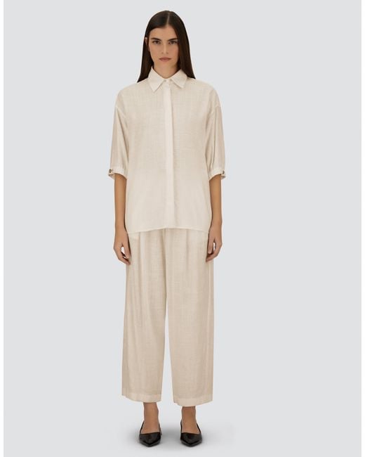 Herno White Stylish Lightweight Pant