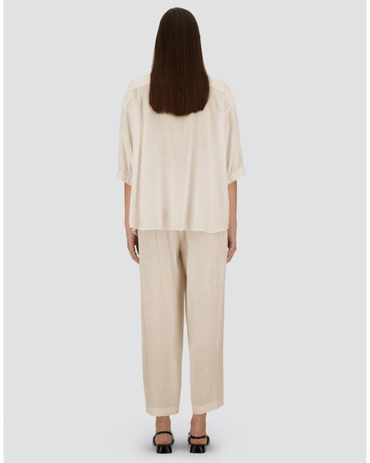 Herno White Stylish Lightweight Pant