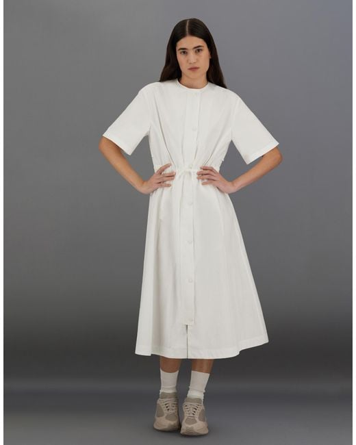 Herno Gray Laminar Dress