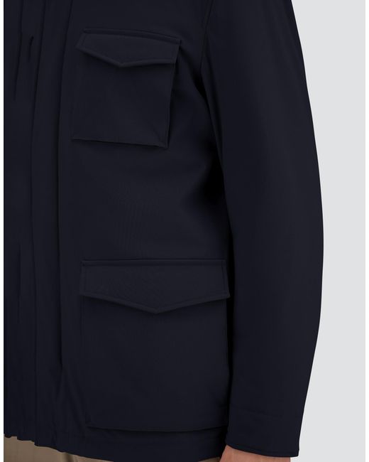 Herno Blue Resort Field Jacket for men