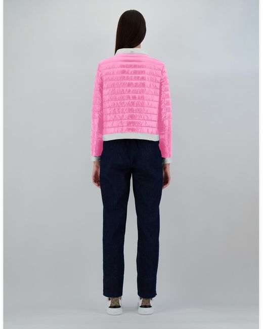Herno Pink Nylon Ultralight And Ecoage Jacket