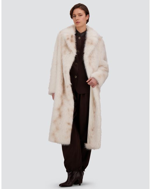 Herno Natural Lynx-Effect Fur-Touch Coat