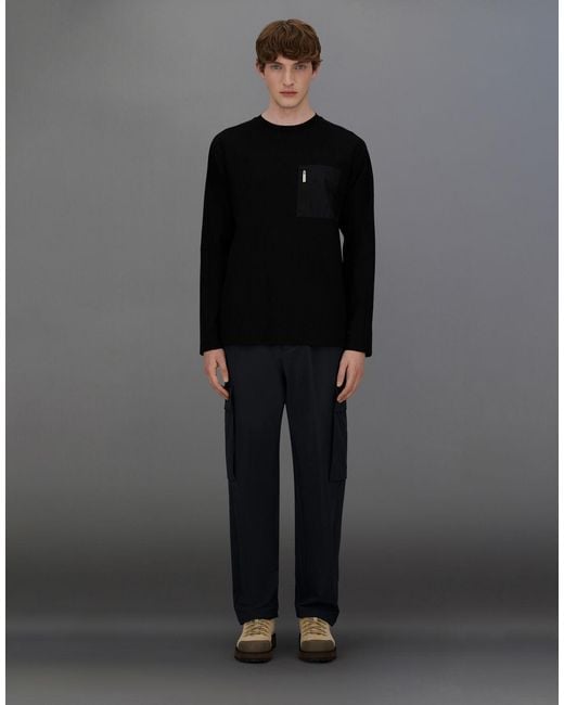 Herno Gray Laminar Cargo Trousers