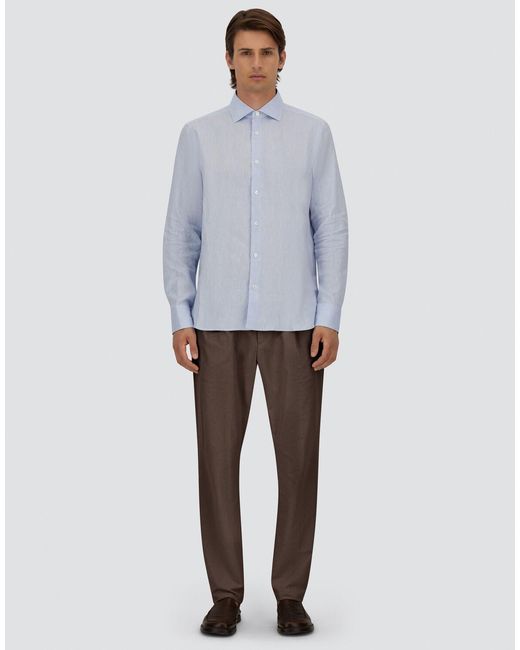 Herno Brown Seer-Crease Trousers for men