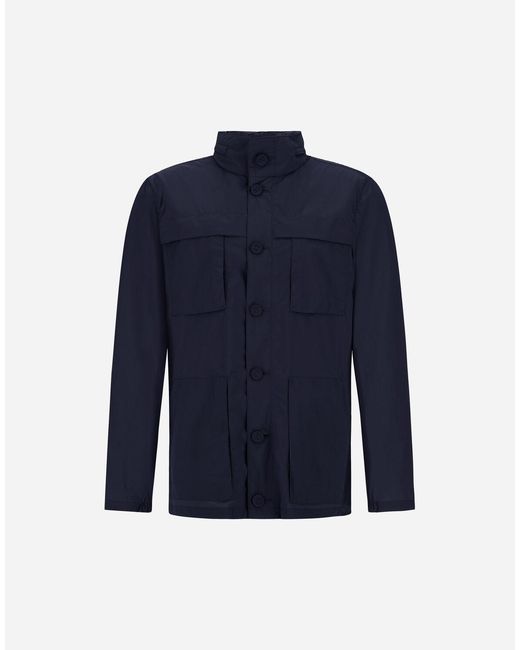 Herno Blue Ultralight Crease Field Jacket for men