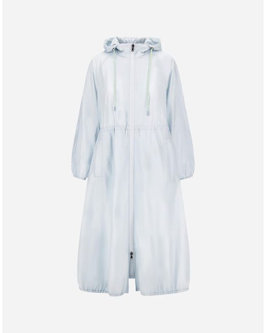 Herno Blue Shiny Tech Crinkle Parka
