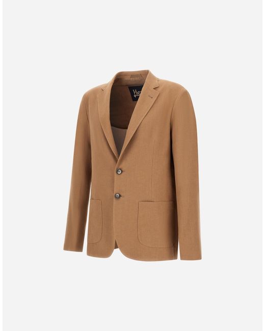 Herno Brown Blazer for men