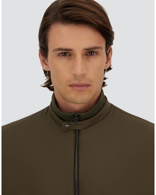 Herno Multicolor Ecoage High-Collar Bomber Jacket for men