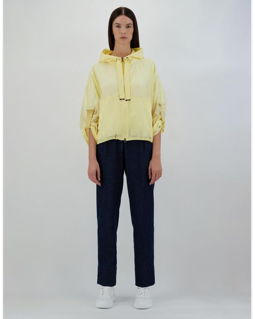 Herno Yellow Iridescent A-line Jacket