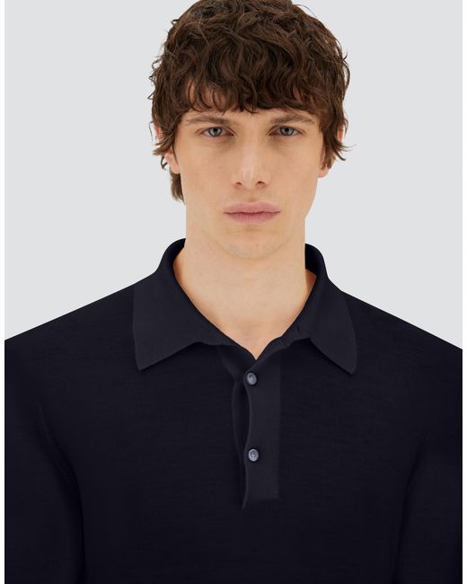 Herno Blue Resort Polo Shirt for men