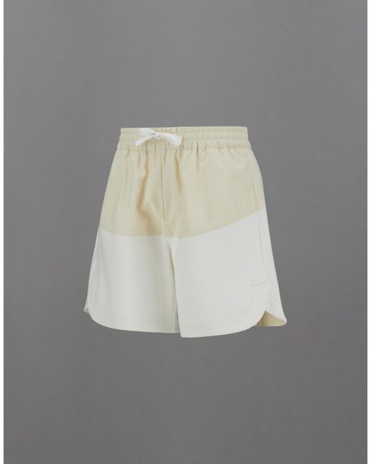 SHORTS LAMINAR IN STRUCTURED FELPA E TECH-POPELINE di Herno in Gray