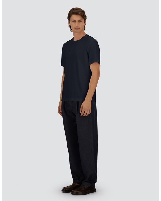 Herno Blue Compact Jersey T-Shirt for men