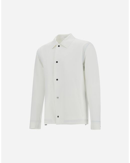 Herno White Essence Shacket for men