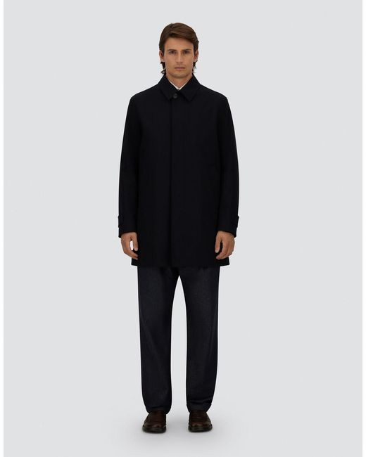 Herno Blue Raincoat for men