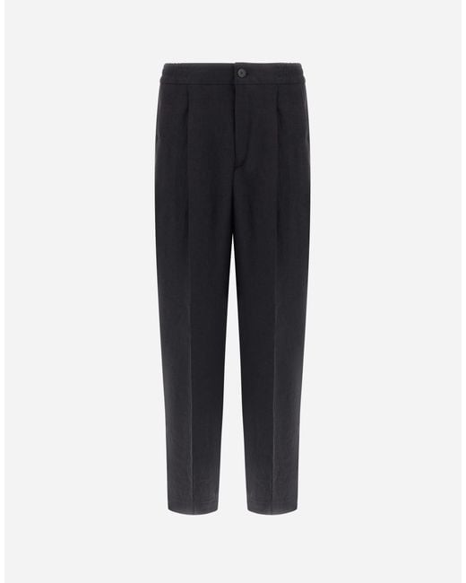 Herno Blue Trousers for men