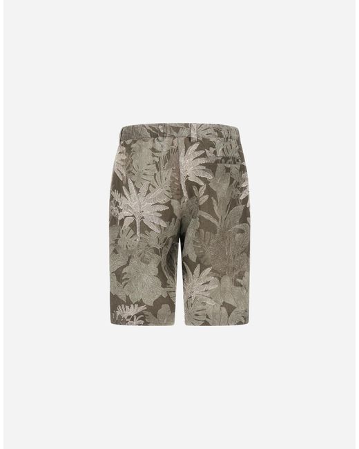 Herno Gray Cargo Shorts for men