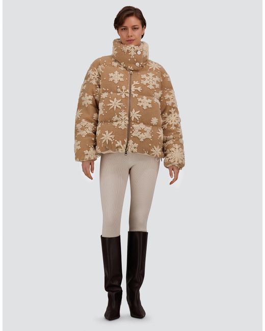 Herno Natural Snowflake Jacquard Fabric Jacket