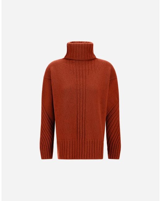 Herno Red Turtleneck Sweater