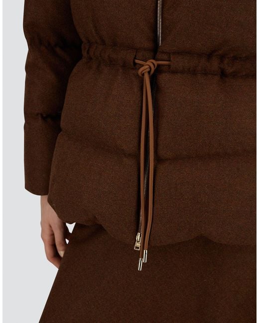 Herno Brown Short Parka