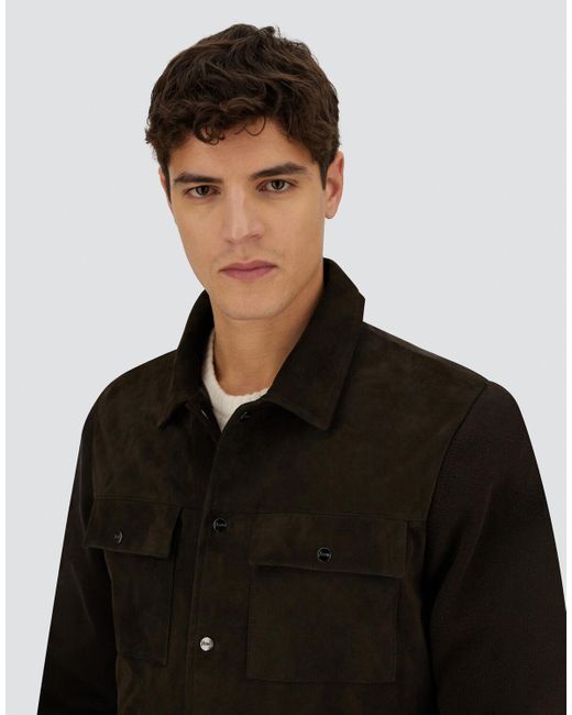 Herno Black Resort Cotton Cashmere Knit Shacket for men