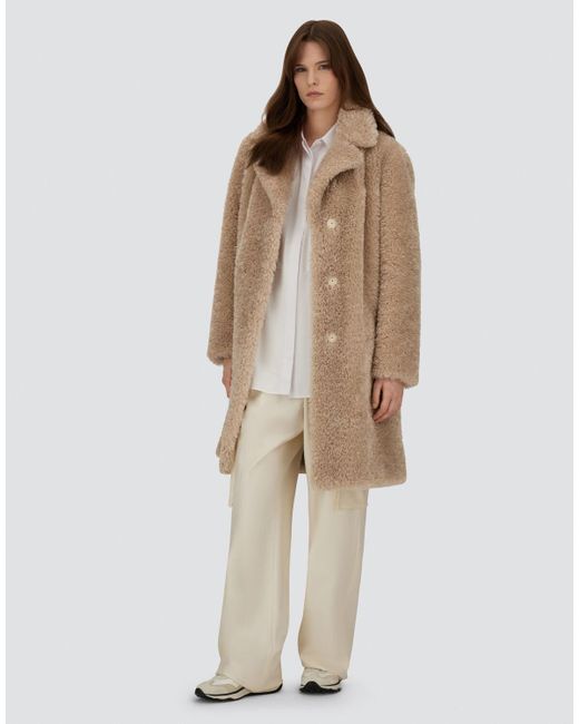 Herno Natural Curly Alternative Fur Coat