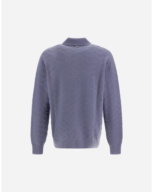 Herno Blue Resort Polo Shirt for men
