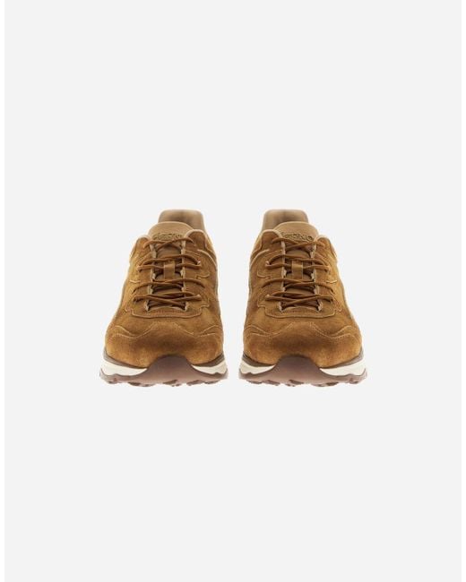 Herno Running Sneaker Aus All Suede in Brown für Herren
