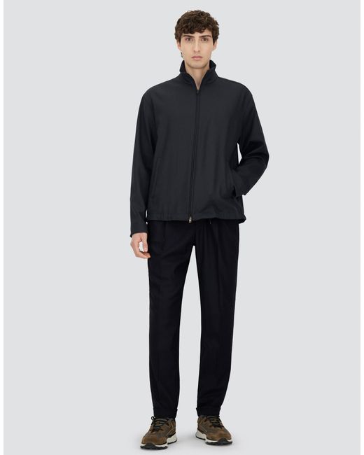 Herno Blue Bomber Jacket for men