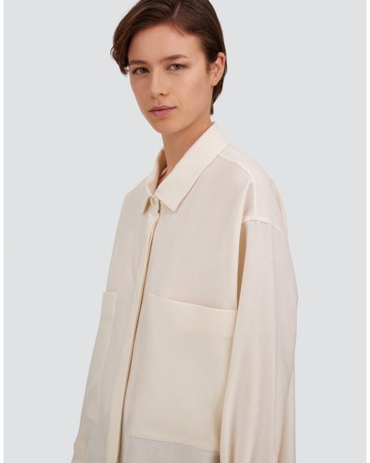 Herno White Wool Flannel Shirt
