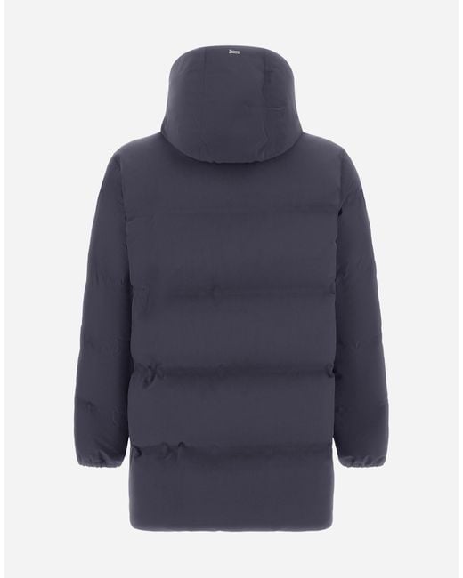 Herno Blue Long Jacket for men