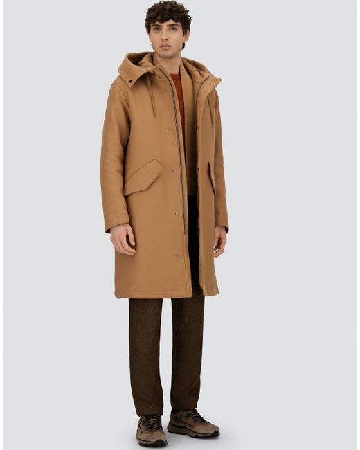 Herno Natural Easy Wool Long Parka for men