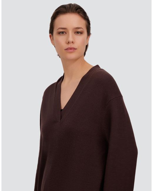 Herno Purple Cashmere Stocking-Stitch Jumper